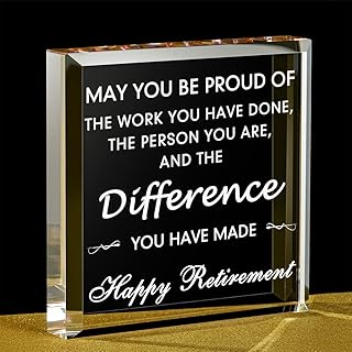 Happy Retirement Thank You Gift Employee Appreciation Gift for Women Plaque Keepsake Inspirational May You Be Proud of the Work You Have Done Sign for Retirement Goodbye Farewell Gift