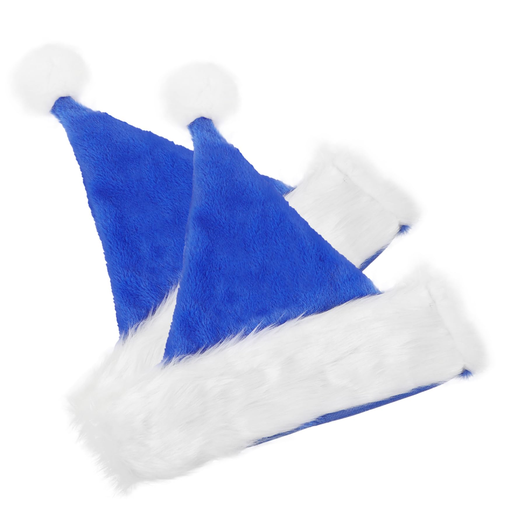 PRETYZOOM 10 Piezas Sombrero De Decoración De Navidad Sombreros De Papá Noel Gorros Navideños Azules Sombreros Para Hombres De Hombre Fiesta De Navidad Adornos De Blue Paño