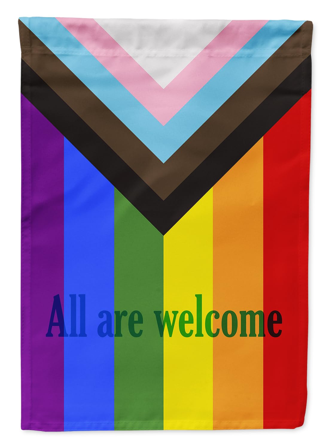 Gay Progress Pride All are Welcome drapeau de solidarité pour la communauté