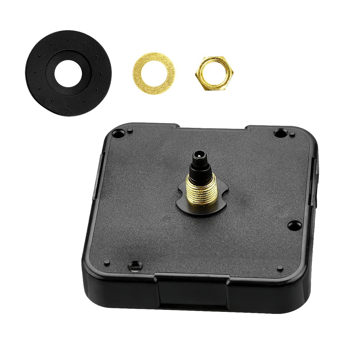 Jagowa Black Silent Clock Mechanism Quartz Clock Movement Replacement Wall Clock Motor Movement Replacement Diy Repair Accessories
