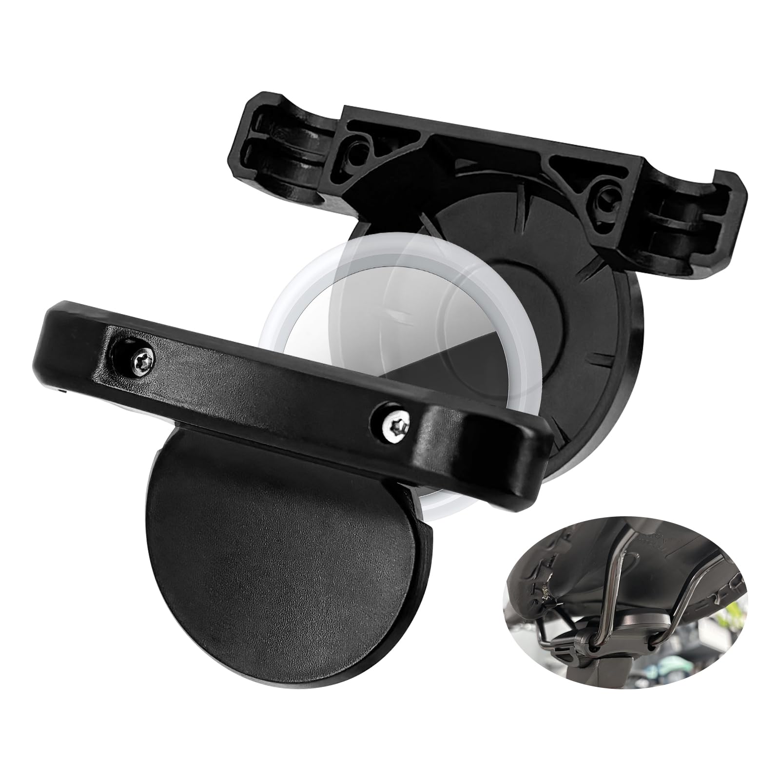 Supporto Nascondiglio Per AirTag Per Bicicletta – Supporto GPS Tracker Per Bici Da Corsa Antifurto, Per AirTag Nascondiglio Bici Da Mountain Bike, Plastica Supporto Per