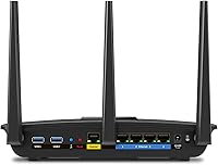 Vista 2 de Linksys Router inalámbrico de banda dual, funciona con Yaxa Alexa.