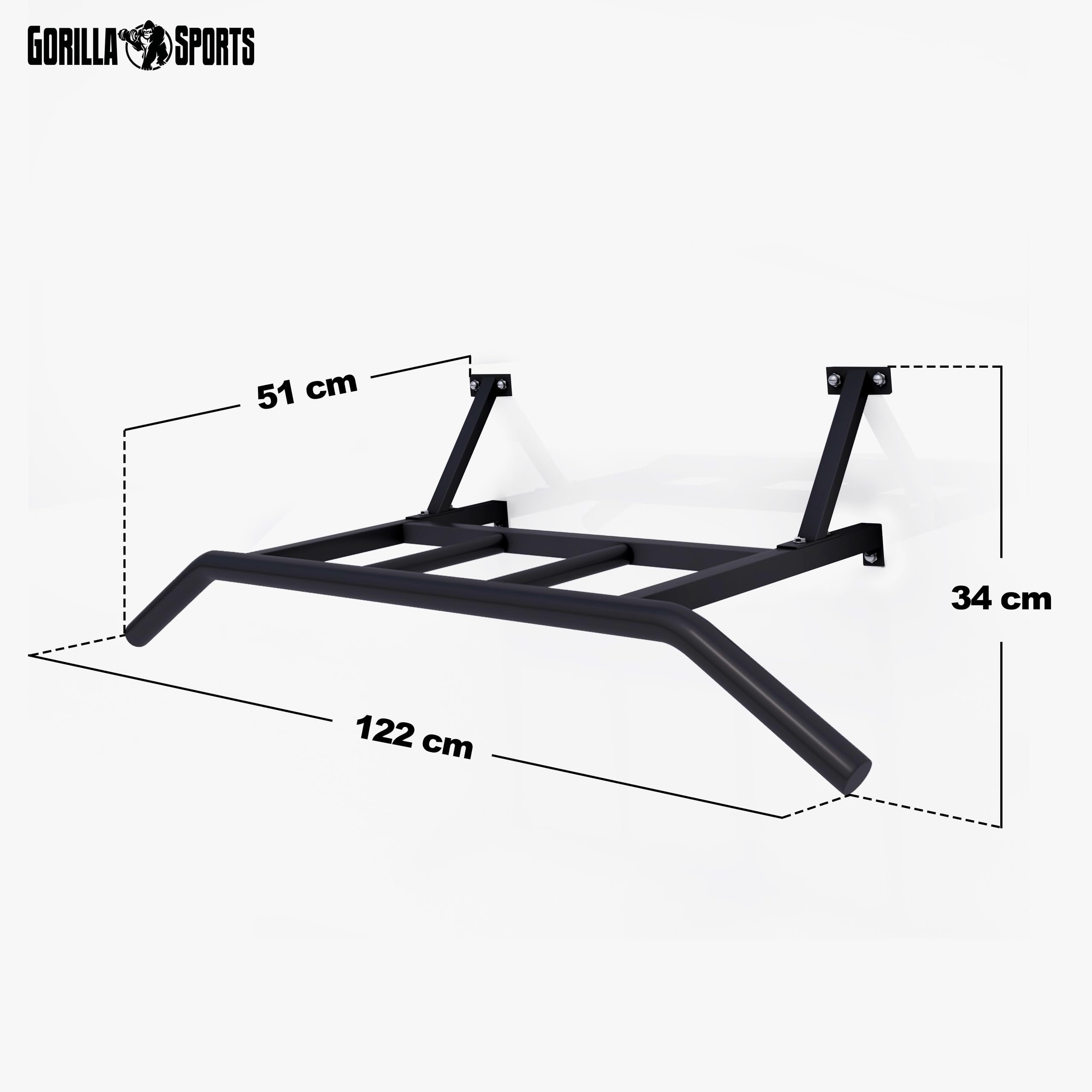 Barra Per Trazioni Da Parete - Carico 350 Kg, Manici In Gomma Espansa - Foto 12