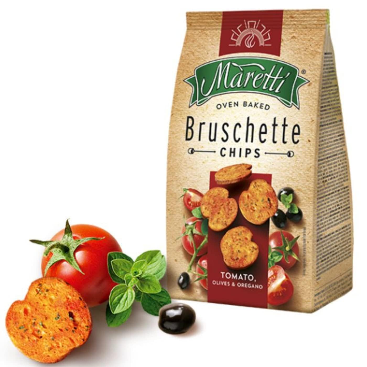 Maretti Oven Baked Bruschette Chips Tomato, Olives & Oregano, 70gm (B0CMDDQY7Q) Amazon Price History, Amazon Price Tracker