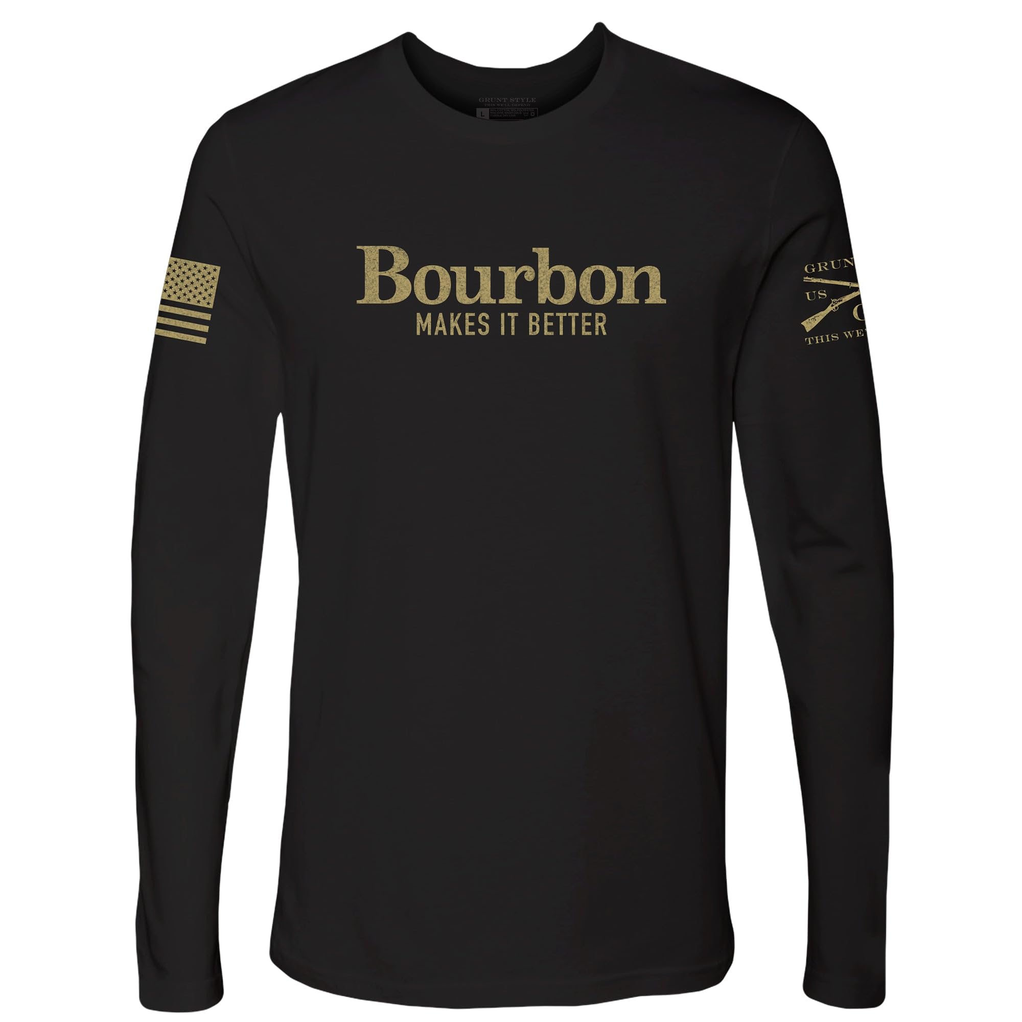 Grunt StyleBourbon Makes It Better Men's Long Sleeve T-Shirt