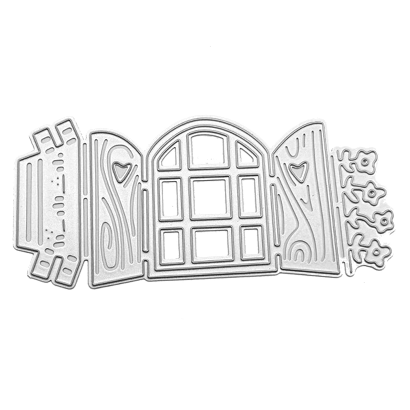 Yhplxyuus Creative Window Cutting Dies Metal Embossing Stencil Scrapbooking Template for Kid Adult Card Making Craft Album Metal Embossing Stencils