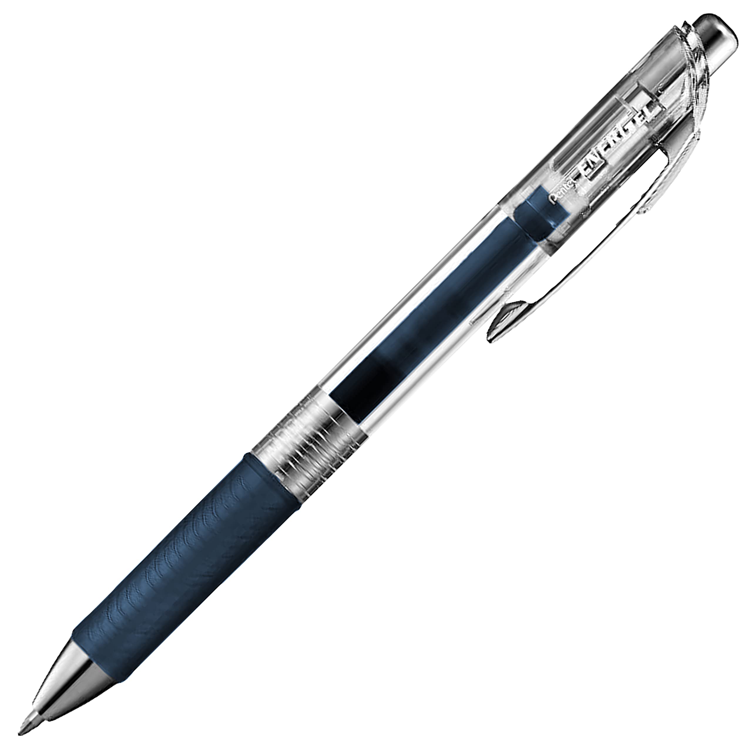 Pentel EnerGel Pure BL77TLE - Retractable Liquid Gel Ink Pen - 0.7mm - Navy Blue - Pack of 3, 1 count (Pack of 3) - Image 2
