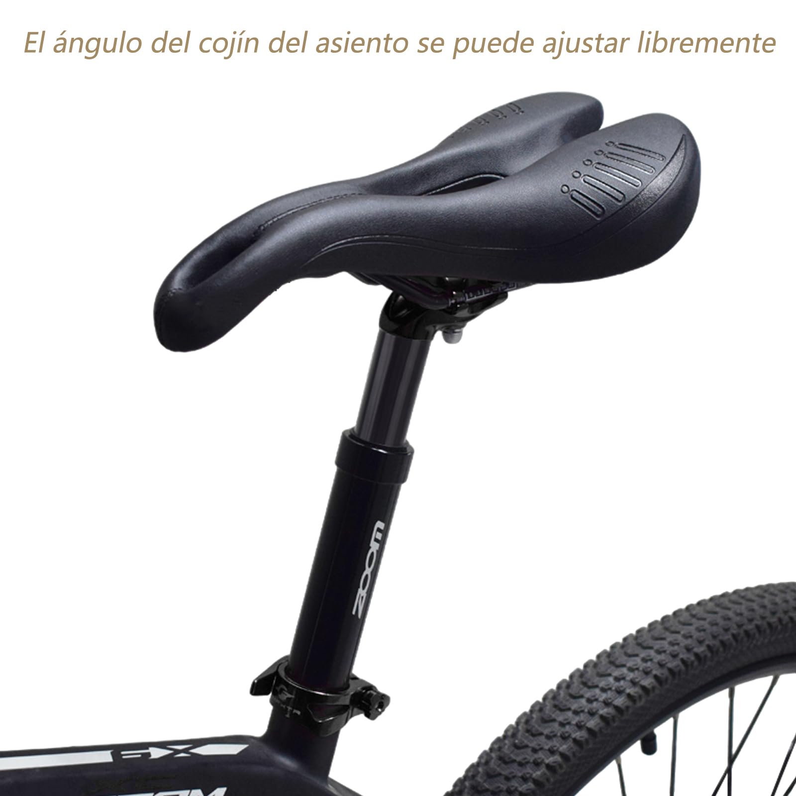 Bicicleta Tija de sillín Amortiguador, Tija de sillín Amortiguador de Muelle, Diámetro 27.2mm,30.9mm,31.6mm,para E-Bike,MTB,City Bike Tija de sillín Amortiguador de Muelle