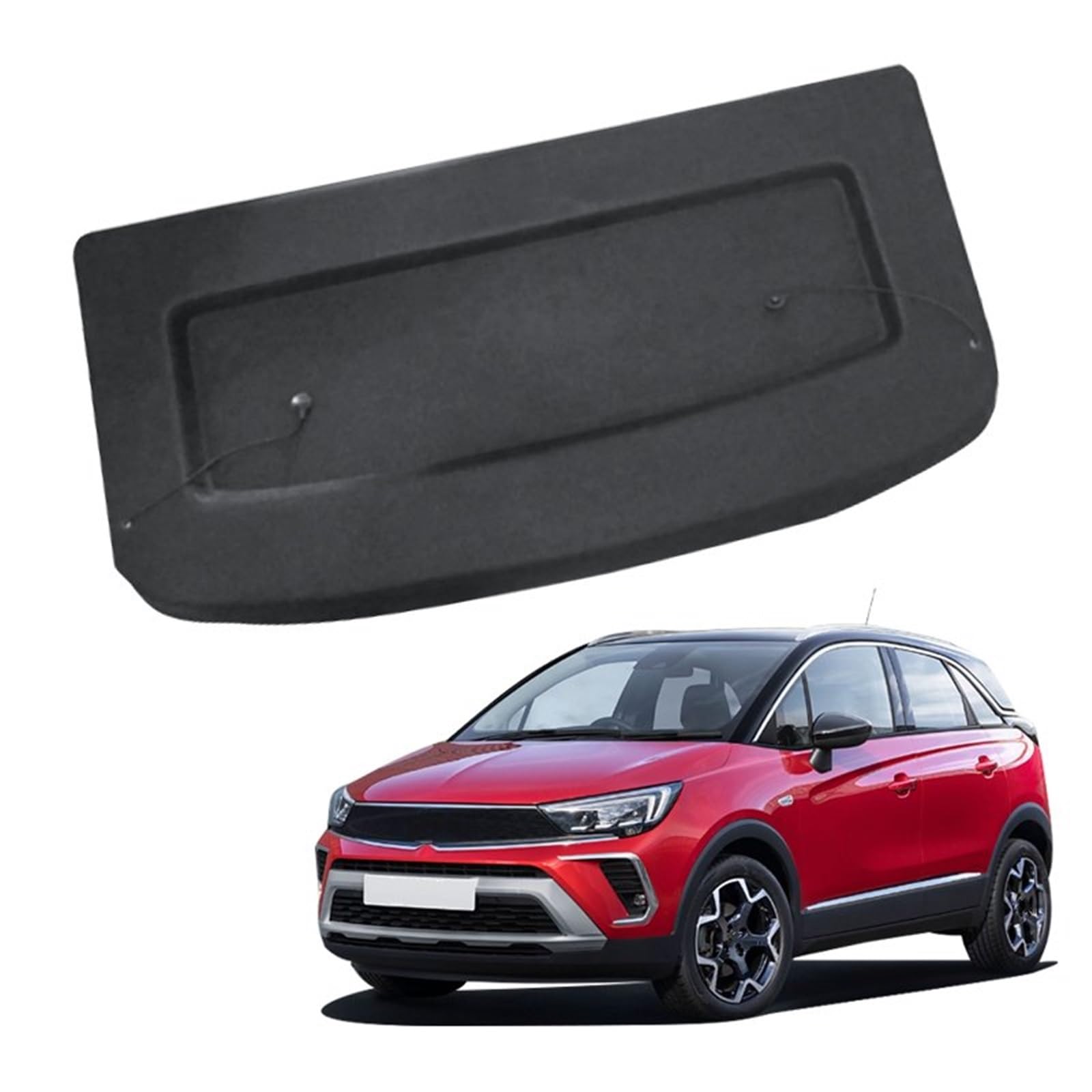 Nicht Versenkbare Trunk Cargo Abdeckung Für Vauxhall Für Crossland X 2019 2020 2021 Paket Rack Schild Auto Dekoration Innen Gepäckraumabdeckung