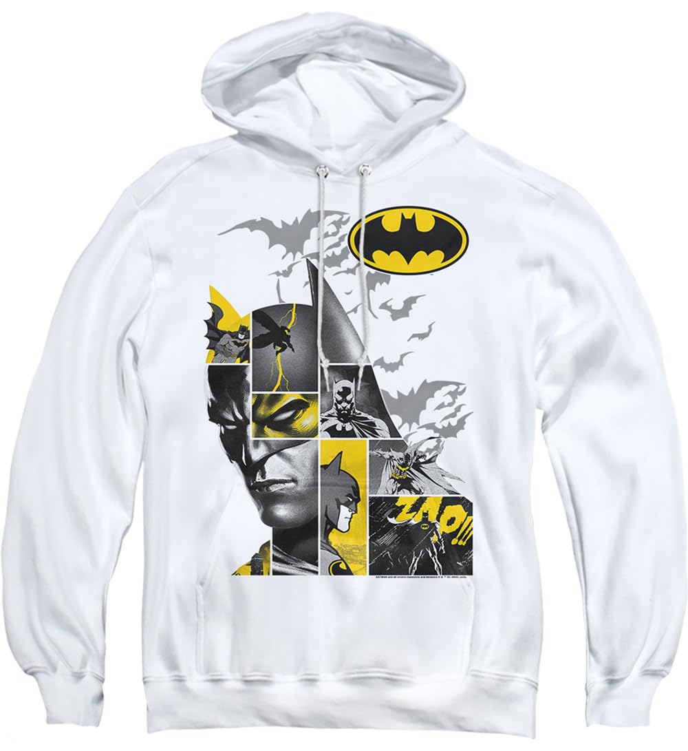 DC Comics Batman Long Live Mens Hoodie, White