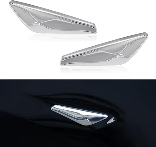 Miniatura 1 de JDMON Repuesto para guardabarros delantero cromado BMW X3 X4 F25 F26 2013 2014 2015 2016 2017 derecha izquierda Fender Chrome Panel marcador acabado