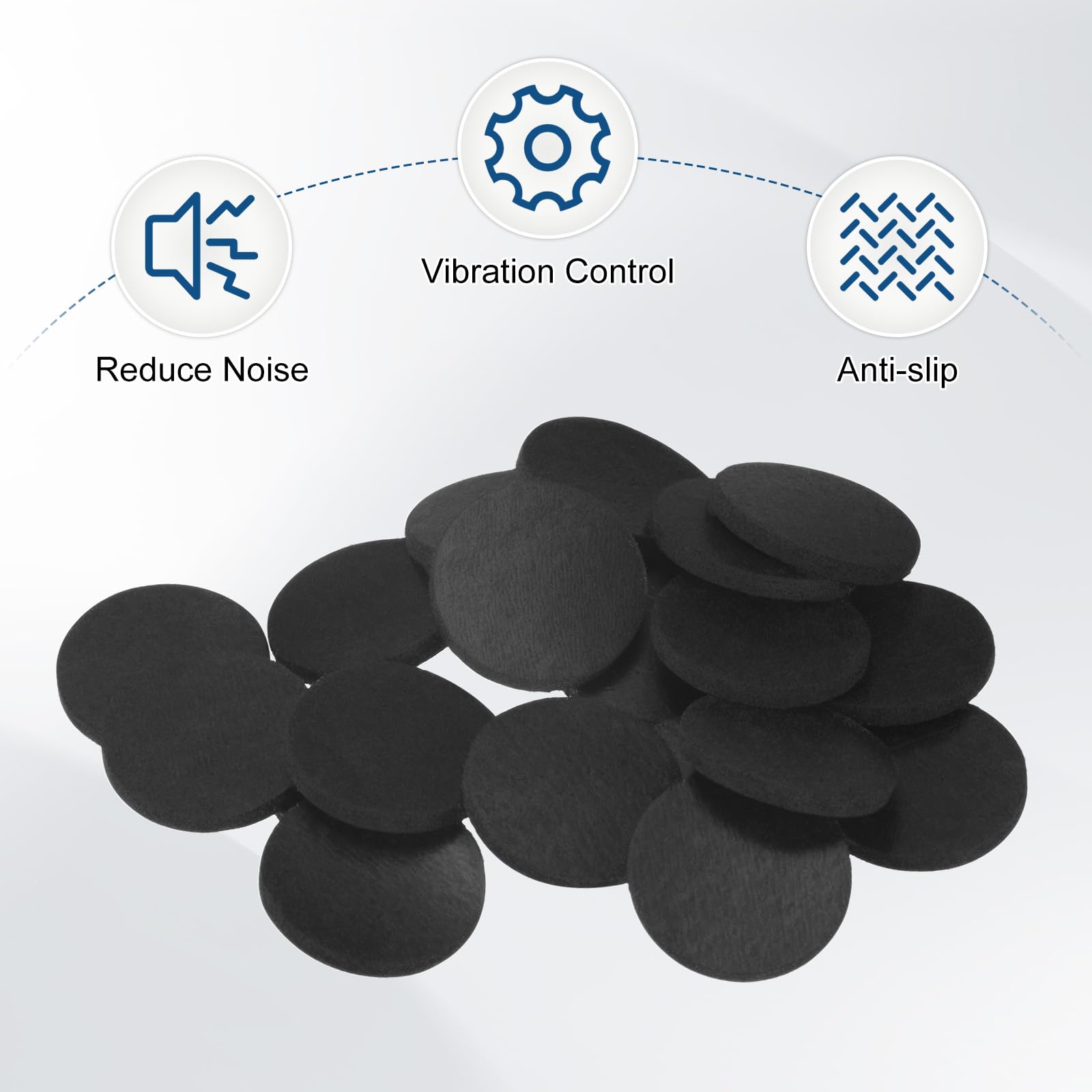 M METERXITY 20-Pack Rubber Solid Discs Washers - Image 4