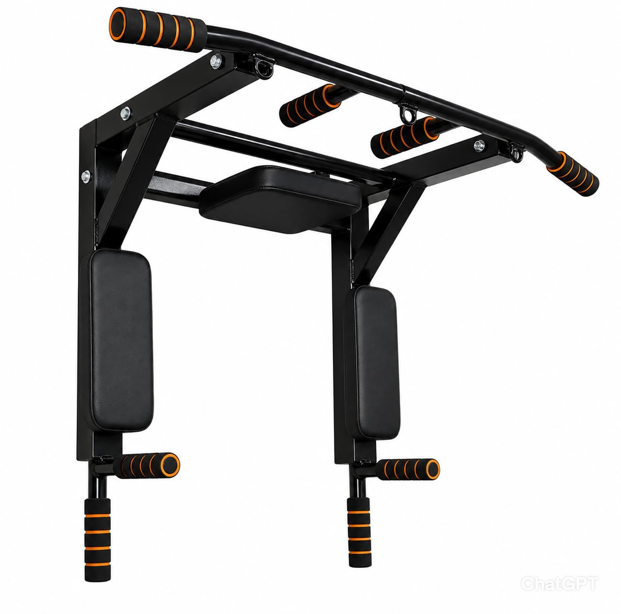 Wall Mounted Pull Up Bar with Punching Bag, Boxing Training Station, Home Gym-image-4