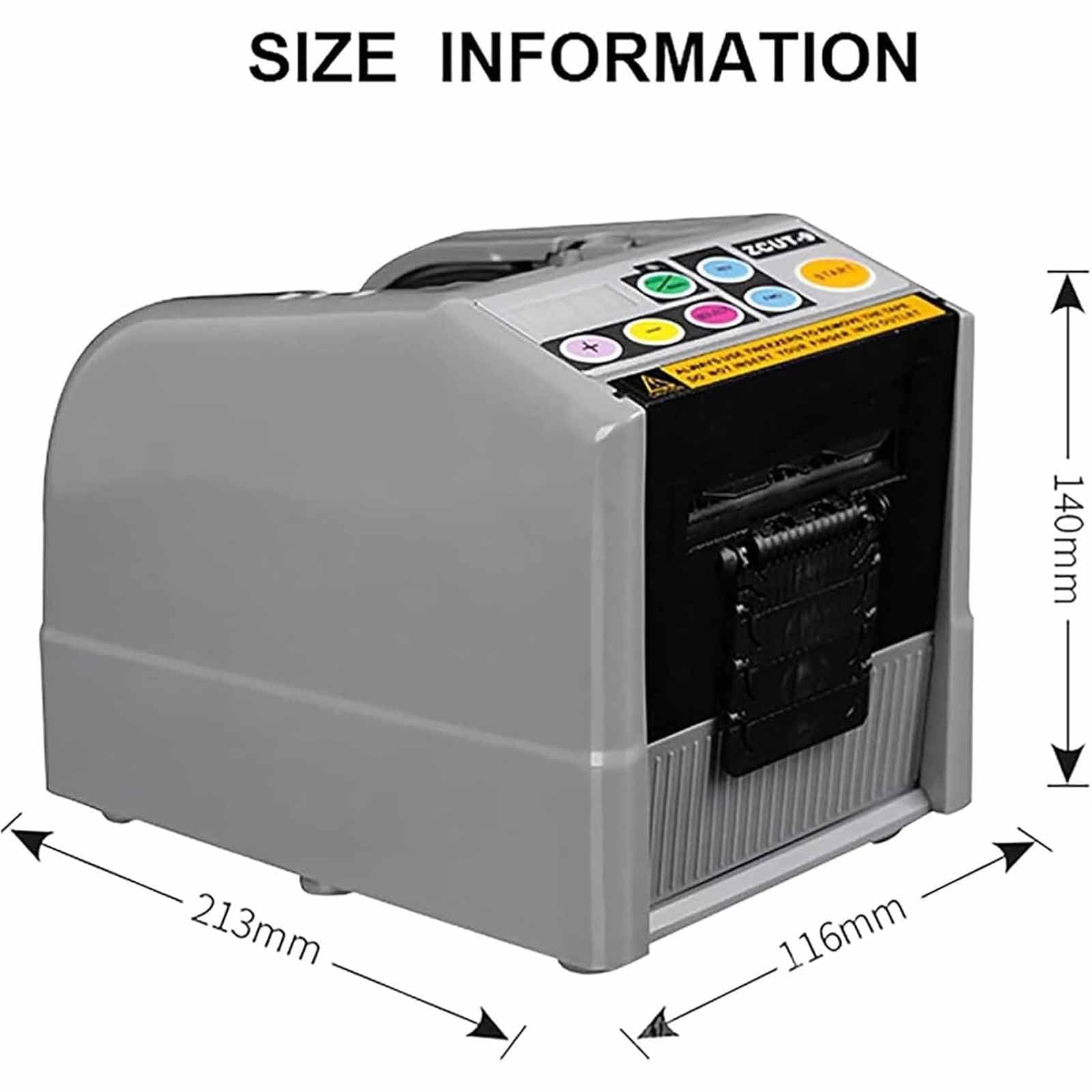 Dispenser automatico di nastro adesivo con lunghezza e larghezza regolabili per taglio di precisione in ufficio e uso domestico