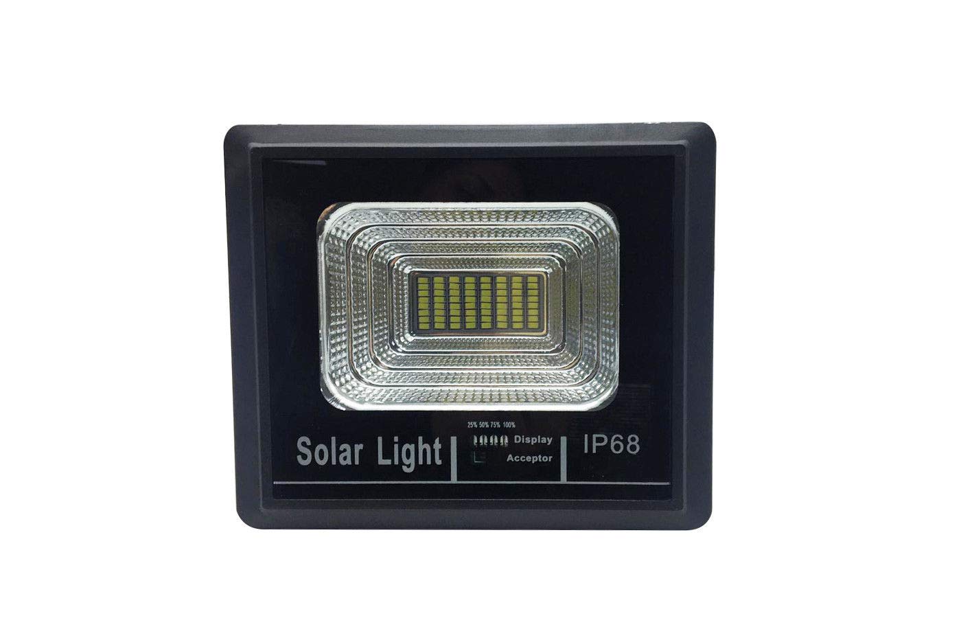 LED spot met zonnepaneel, 100 W, 6500 K, IP67, afstandsbediening (100 K