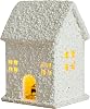 Christmas Village - Wooden Holiday Home Decor Accessories | Figurine House for Christmas Holiday Decoration - Bedroom, Living Room, Office, Church, Dorm, Farmhouse, Party, Winter
