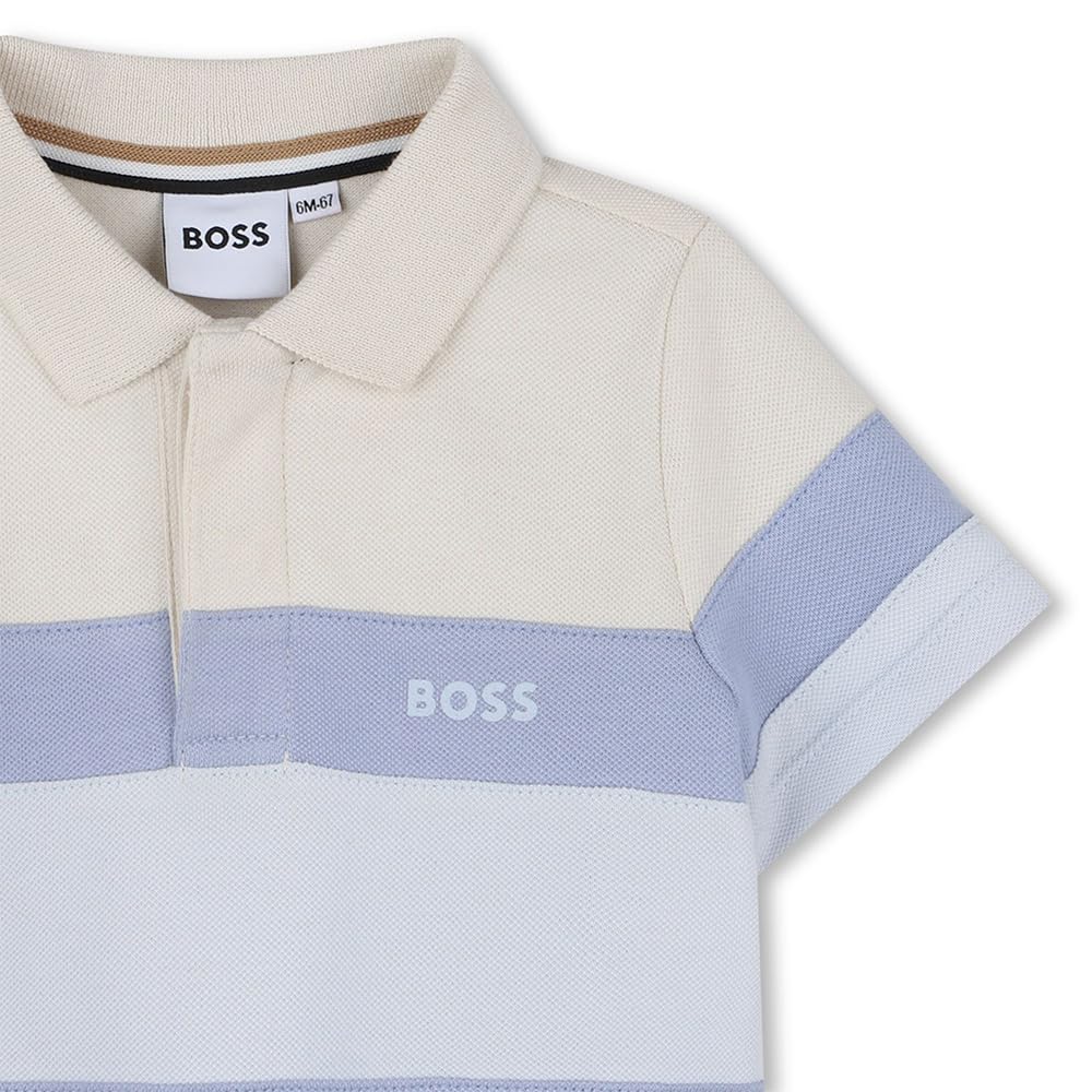 Boss Polo Shirt Baby Boys, Beige, Beige, 3 Mesi