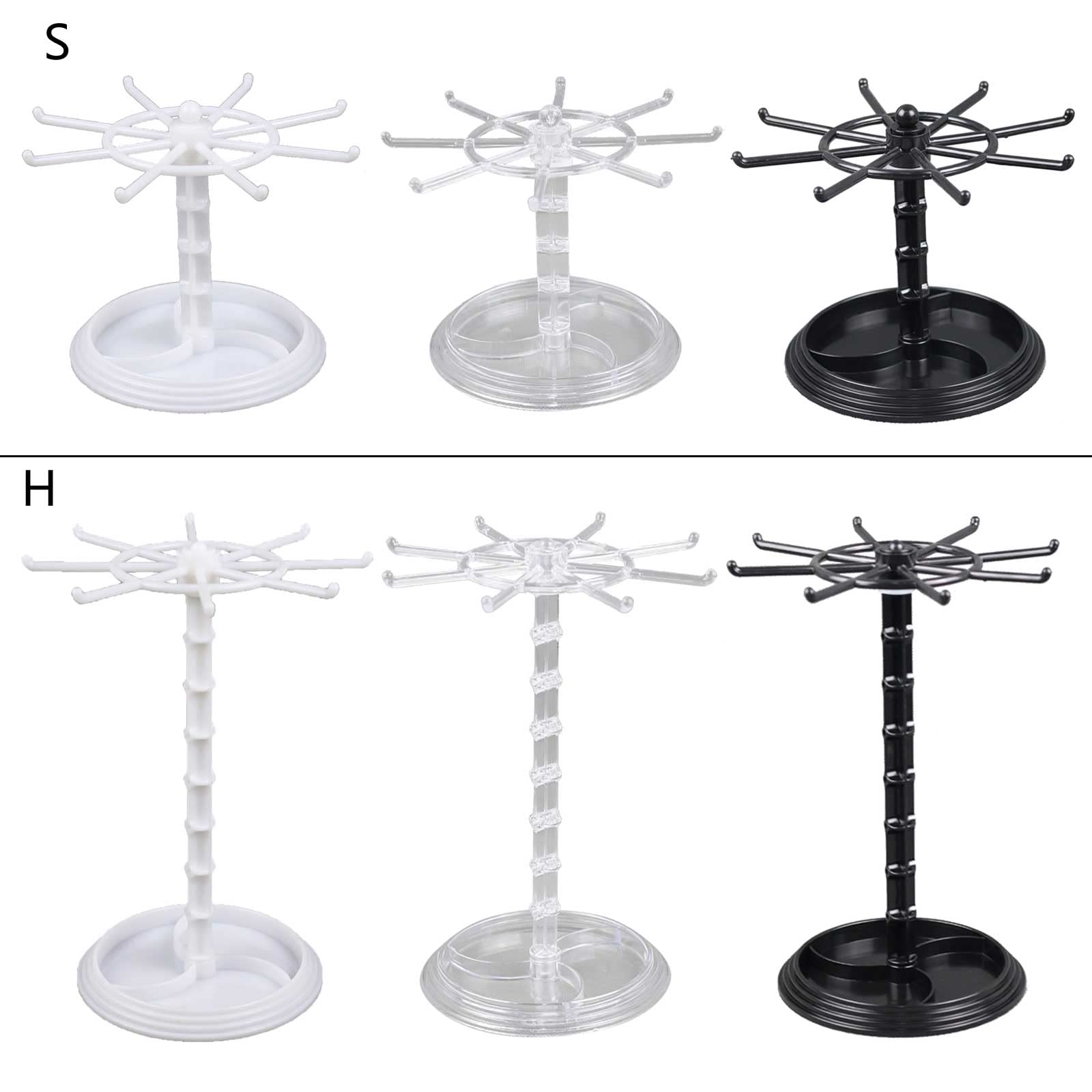 Abaodam Transparenter Drehbarer Schmuck-Organizer – Aufsteller Für Armbänder, Schlüsselanhänger & Accessoires | 30x20,5x20,5 Cm