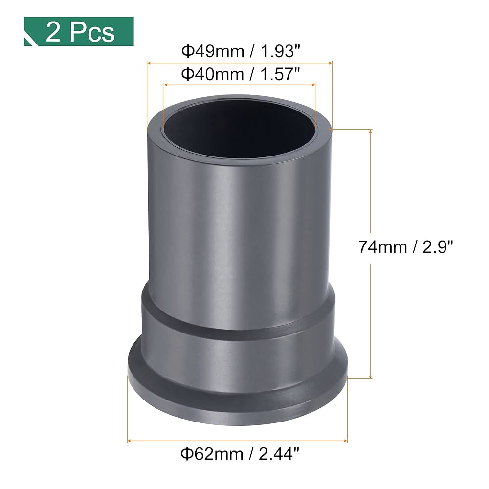 Amazon | uxcell PVC水道管コネクタ G1-1/4メススレッド 40 mm