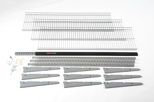 Miniatura 3 de Rubbermaid Fasttrack Rail Storage - Kit de 3 estantes de 48 x 12 pulgadas, 350 libras por estante, para el hogar, garaje, cobertizoorganización de