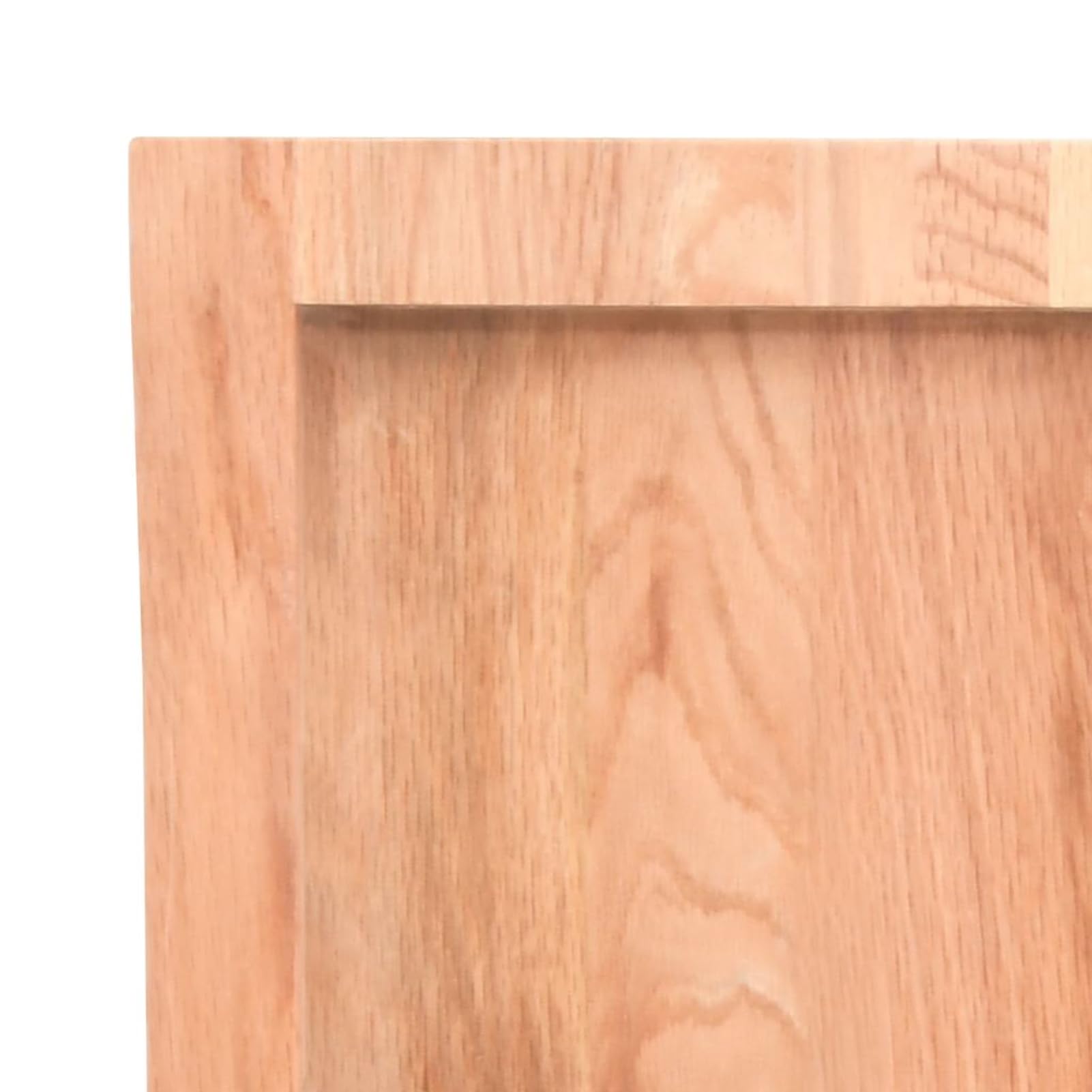Piano Tavolo in Rovere Massello, Pieghevole con Cerniera, 140x60x(2-6) cm, Legno di Rovere Verniciato con Bordo Vivo, per Rinnovo Tavoli Casa e Ufficio
