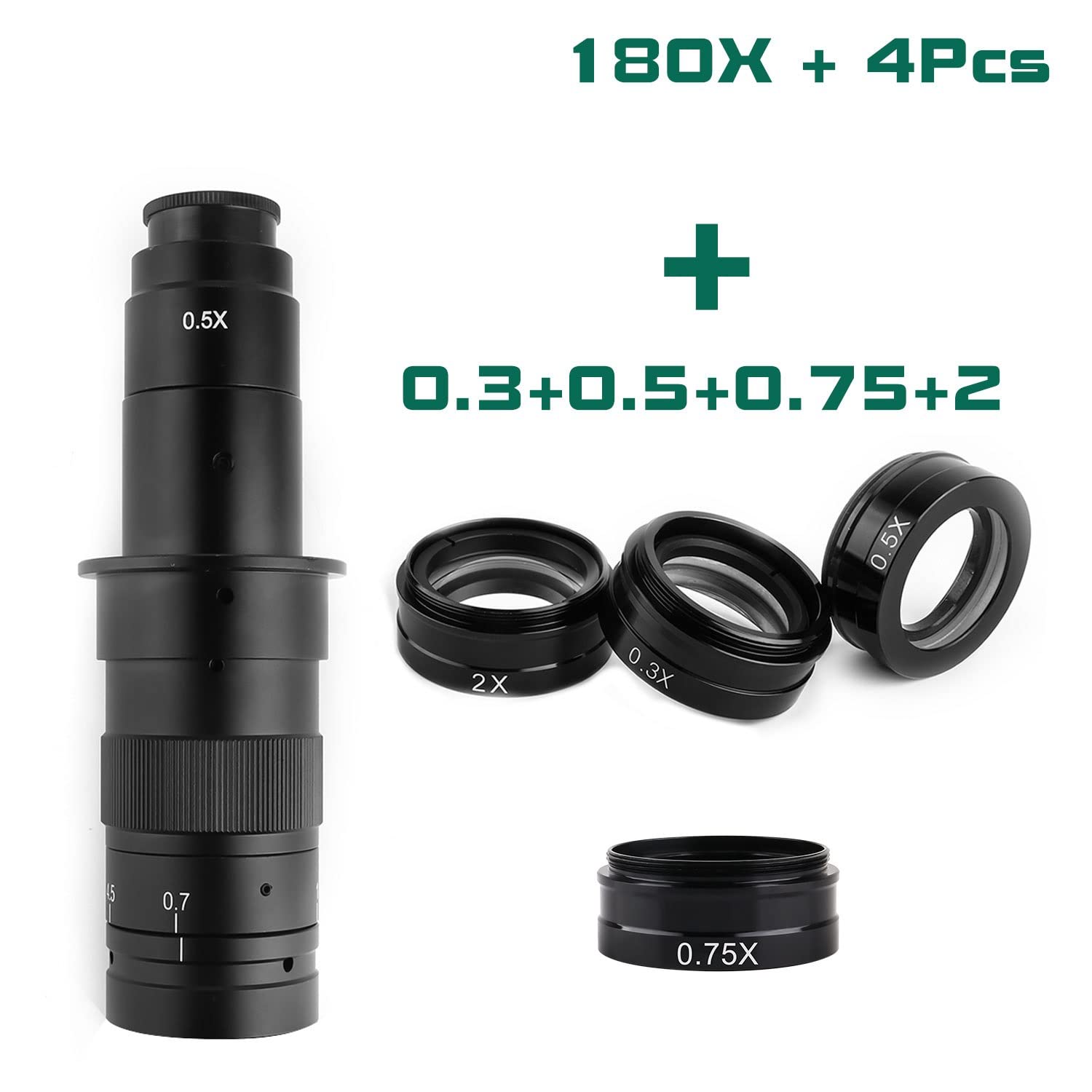 Amazon.com : Microscope Auxiliary Lens Adjustable Zoom C-Mount