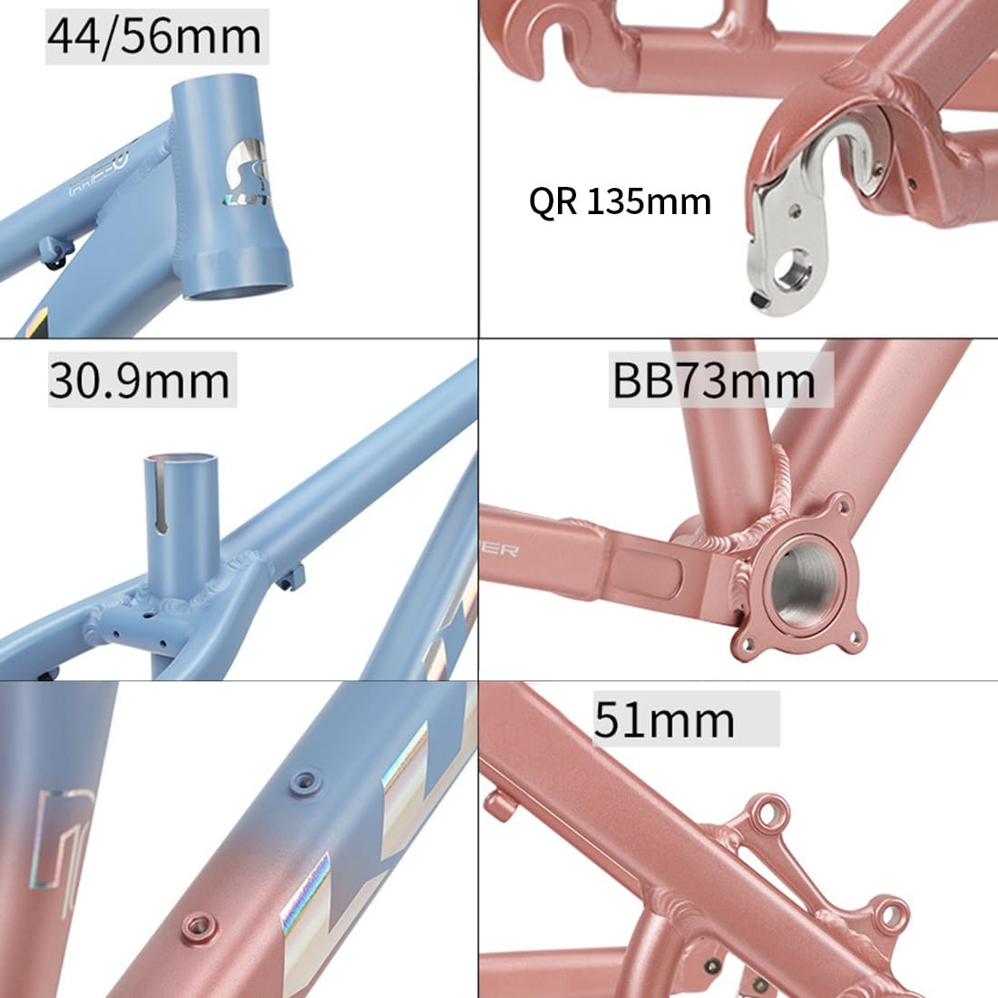 Amazon.com : HIMALO Dirt Jump Mountain Bike Frame 26er Hardtail AM