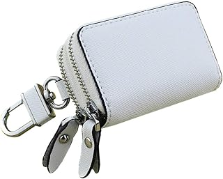 iSpchen Bolso Para Llaves de Coche Estuche Para Llaves de Cuero, Bolso Portátil Para Llaves de Coche Llavero Para Coche Porta Monedas Estuche Para Cremallera Bolso Con Control Remoto