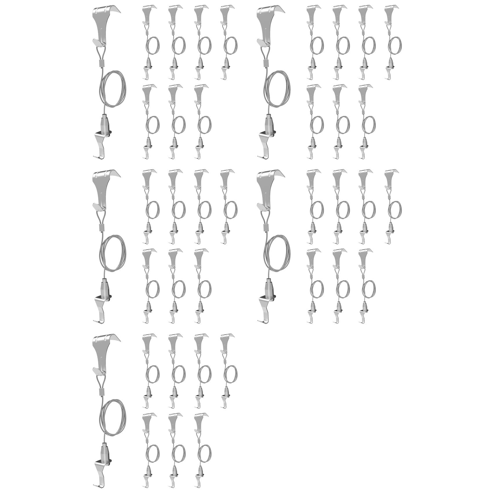 40 Pcs Picture Rail Hanging System,Picture Rail Hooks Molding Hooks Picture Rail Hangers