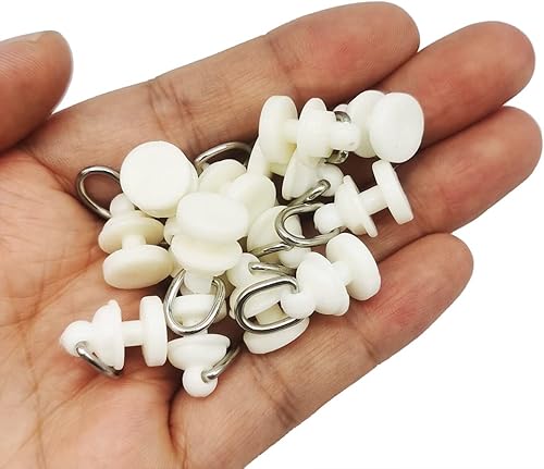 Miniatura 4 de Alamic Ganchos deslizantes para cortinas de techo, rodillos deslizantes, accesorios para cortinas de ducha, paquete de 50