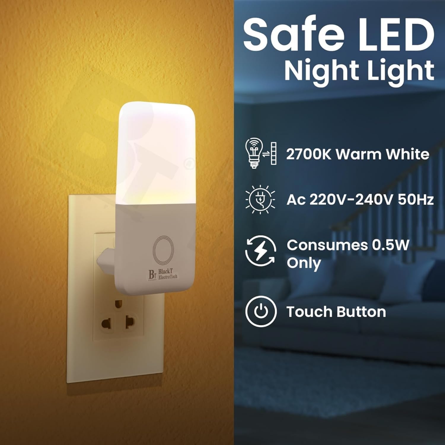Blackt BT81S6 Smart Night Light - Dusk to Dawn -4