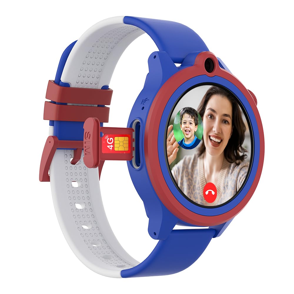 WatchOut Next-Gen+ Kids Smartwatch Phone with GPS, Fever Alert, Heart Rate, Video Call, SOS, Safe Zone, Class Lock, AirTag, Free SIM Card, Best Gift, Boys, Girls, Age 3-13, Shark Tank (Captain Blue) WatchOut Next-Gen+ Kids Smartwatch Phone with GPS, Fever Alert, Heart Rate, Video Call, SOS, Safe Zone, Class Lock, AirTag, Free SIM Card, Best Gift, Boys, Girls, Age 3-13, Shark Tank (Captain Blue)