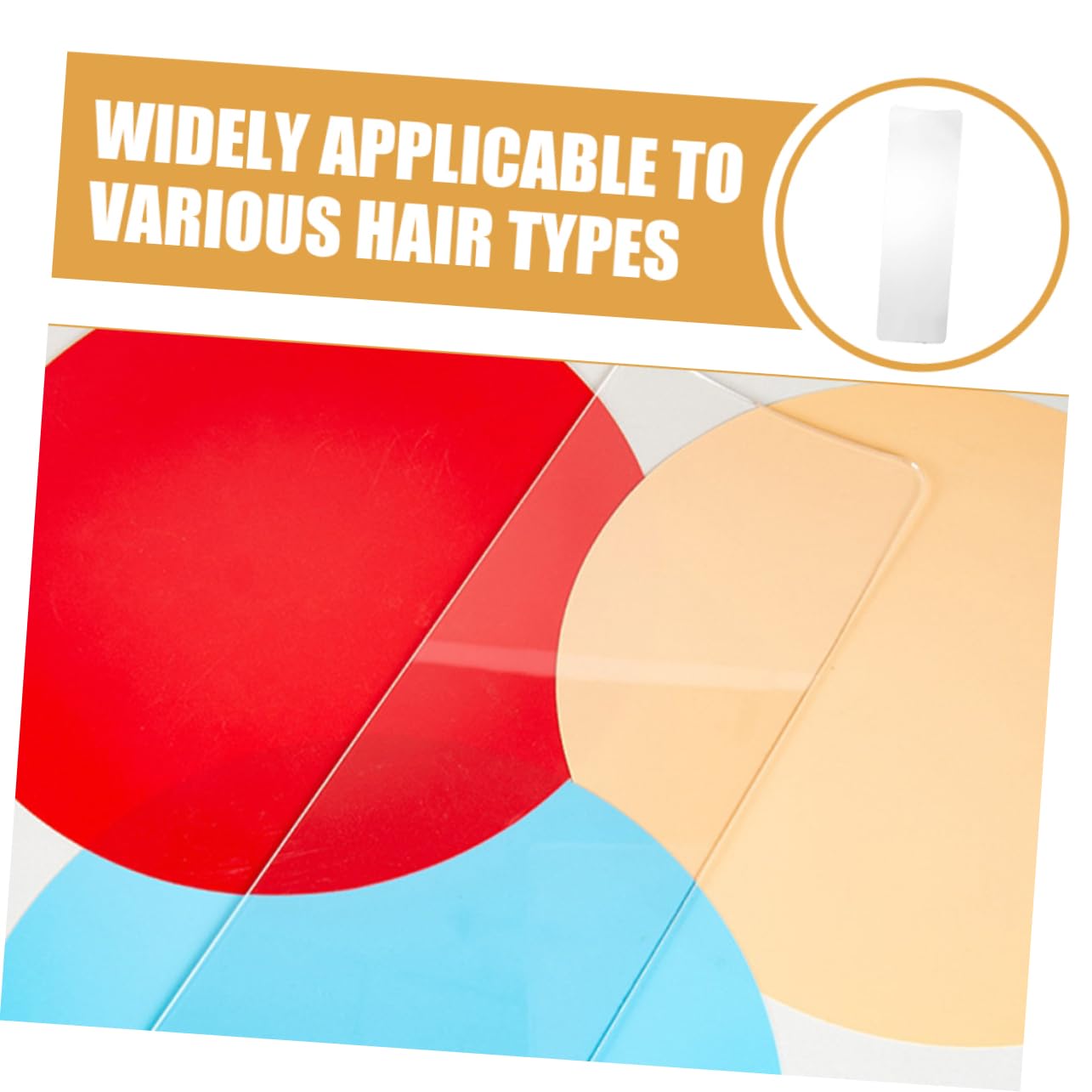 WOONEKY Transparentes Friseur Folie Strähnen Brett für Haarfärbemittel aus PC Vielseitiges Haarfolienbrett als Färbepaddel für Verschiedene Haartypen im Salon und Hause