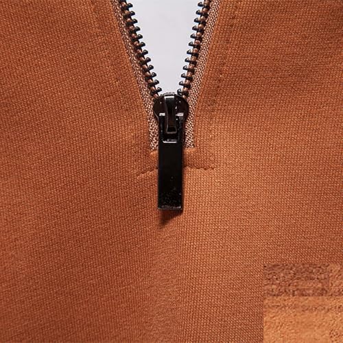 Hoodies for Men Fall Winter 2025 Trendy Pullover Hooded Sweatshirt Half Zip Long Sleeve Oversized Jacket with Pockets3