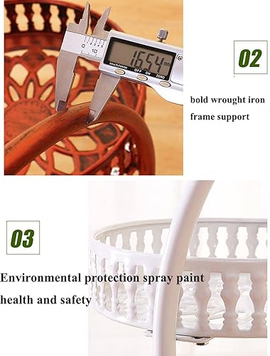 Miniatura 5 de URBERY Soporte de metal para plantas de interior y exterior, estante alto para flores, soportes para macetas con múltiples estantes de hierro