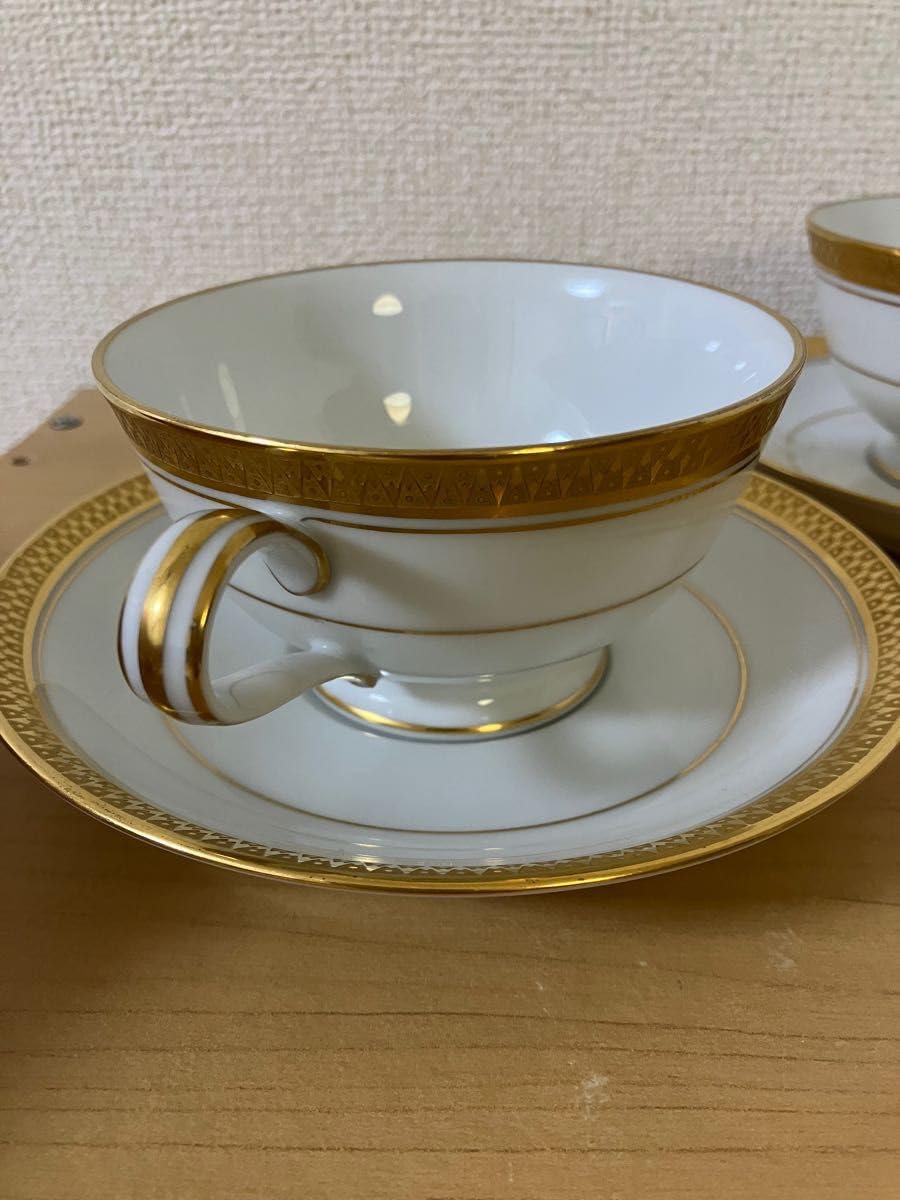 Amazon.co.jp: Noritake GOLDRIDGE Cup & Saucer Set of 2 Vintage 