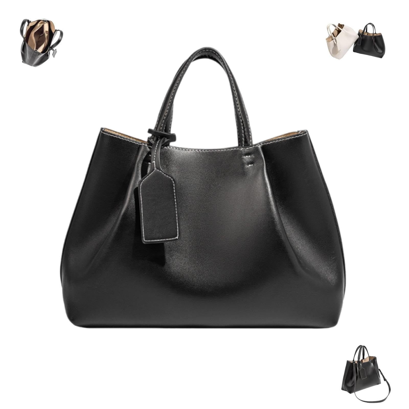 Bolsos De Mano Cuero PU Para Mujer, Hombro Con Bolsa Interior Desmontable