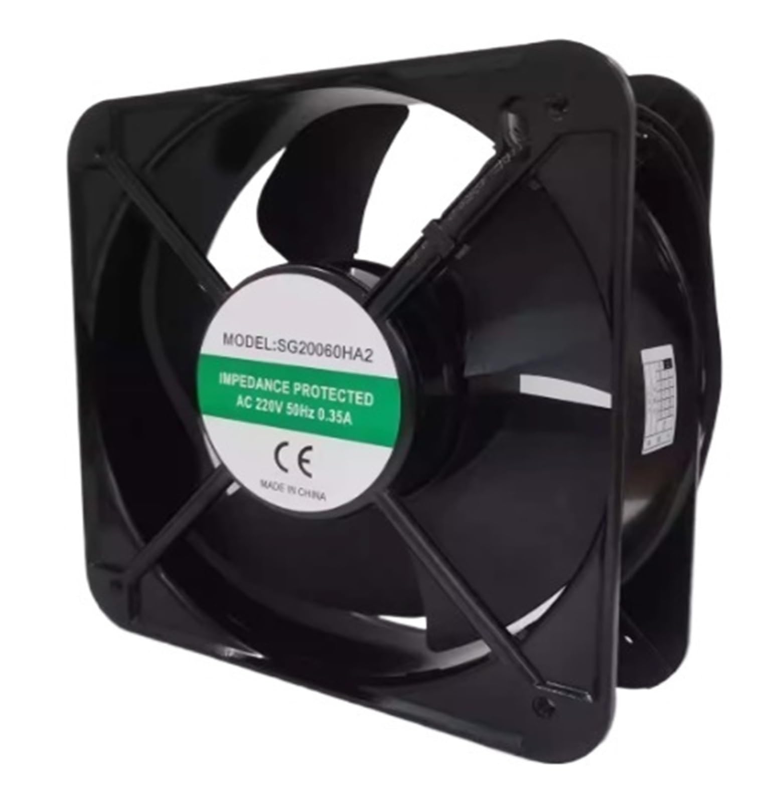 ZBWZXBDJ Fan ZJ20060 AC 220/240V 20060 20CM 2 wire axial fan