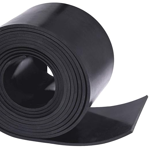 TORRAMI Neoprene Material Rubber Sheet Roll 1/8 (.125) inch T X 4 inch W X 10 Feet, DIY Gaskets for Sealing,Protection, Abrasion, Supports, Leveling, Bumpers