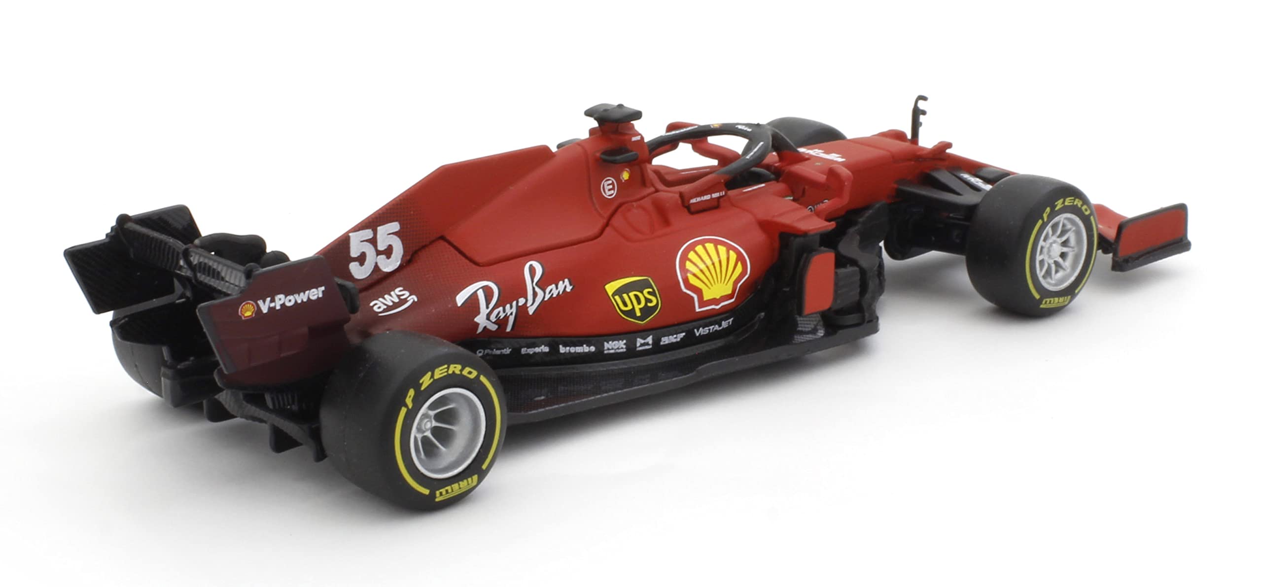 Amazon | Bburago 1/43 フェラーリ SF21 (2021) No.55 C.サインツ Jr