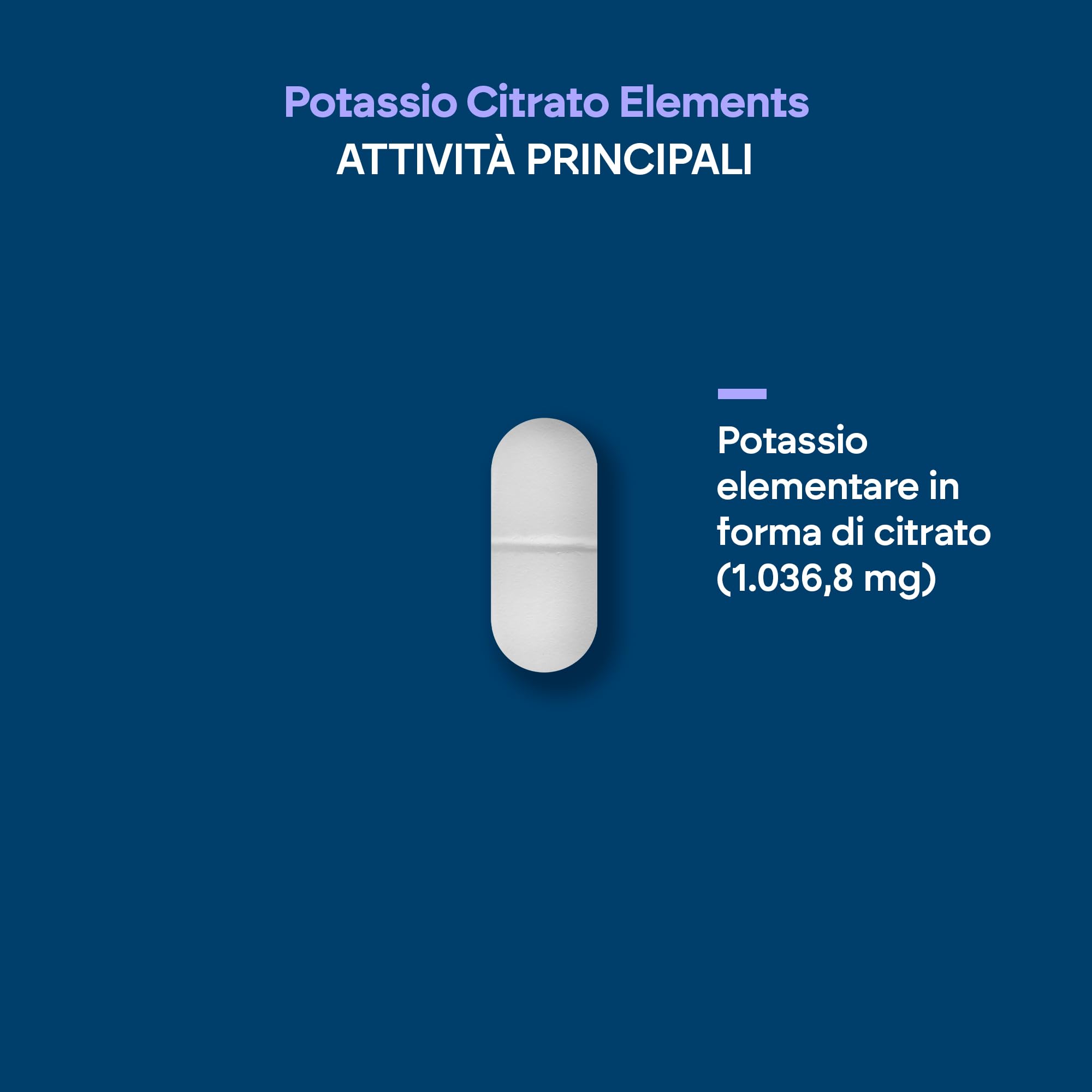 Potassio - Citrato di Potassio - 2880mg - 180 Compresse - Muscolo - Elemento Potassium +1000mg - Citrato di Potasio - 180 Compresse Nutralie