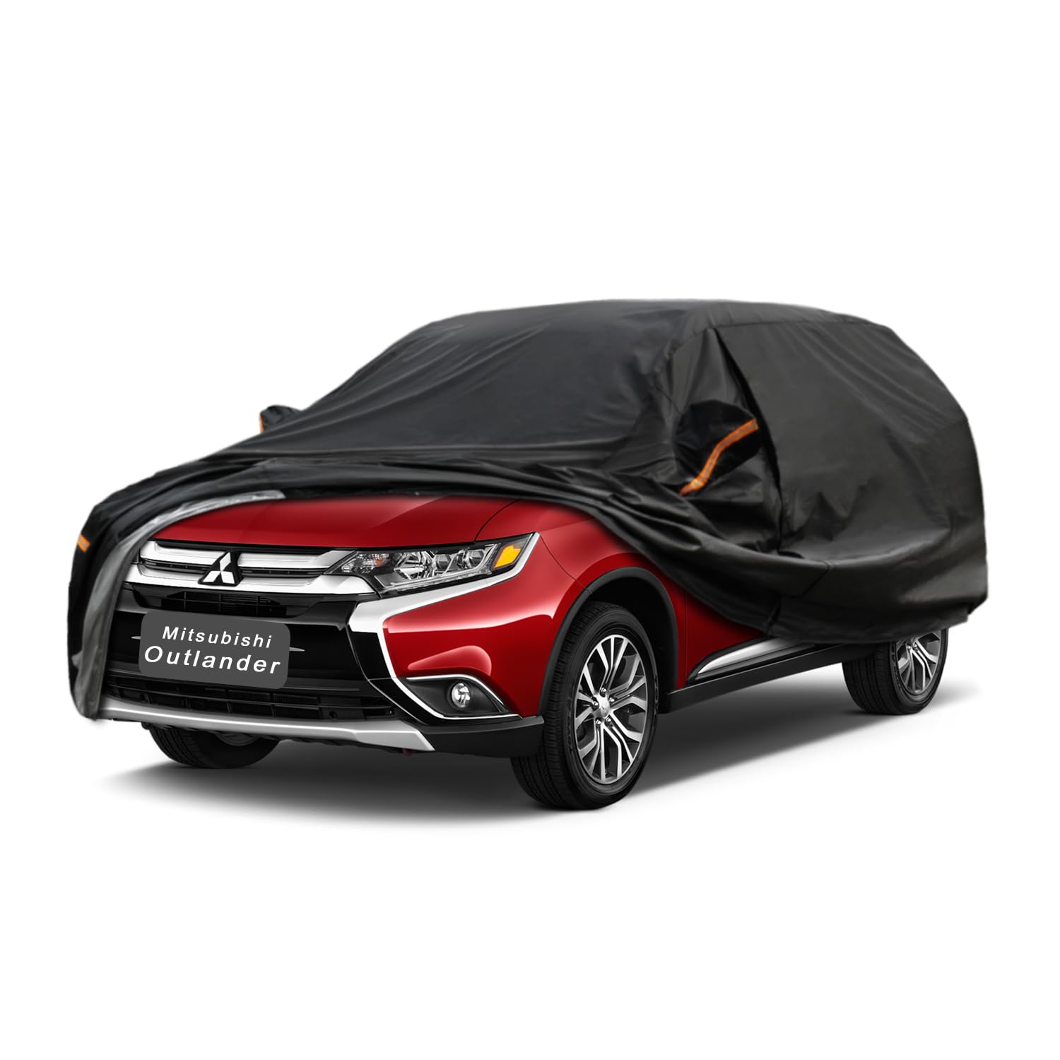 GUNHYI 7 Layers SUV Car Cover Custom Fit Mitsubishi Outlander (2005-2025) | All-Weather Waterproof Heavy-Duty Fabric, scratch-proof cotton lining, outdoor sun/rain/snow/wind/dust protection.