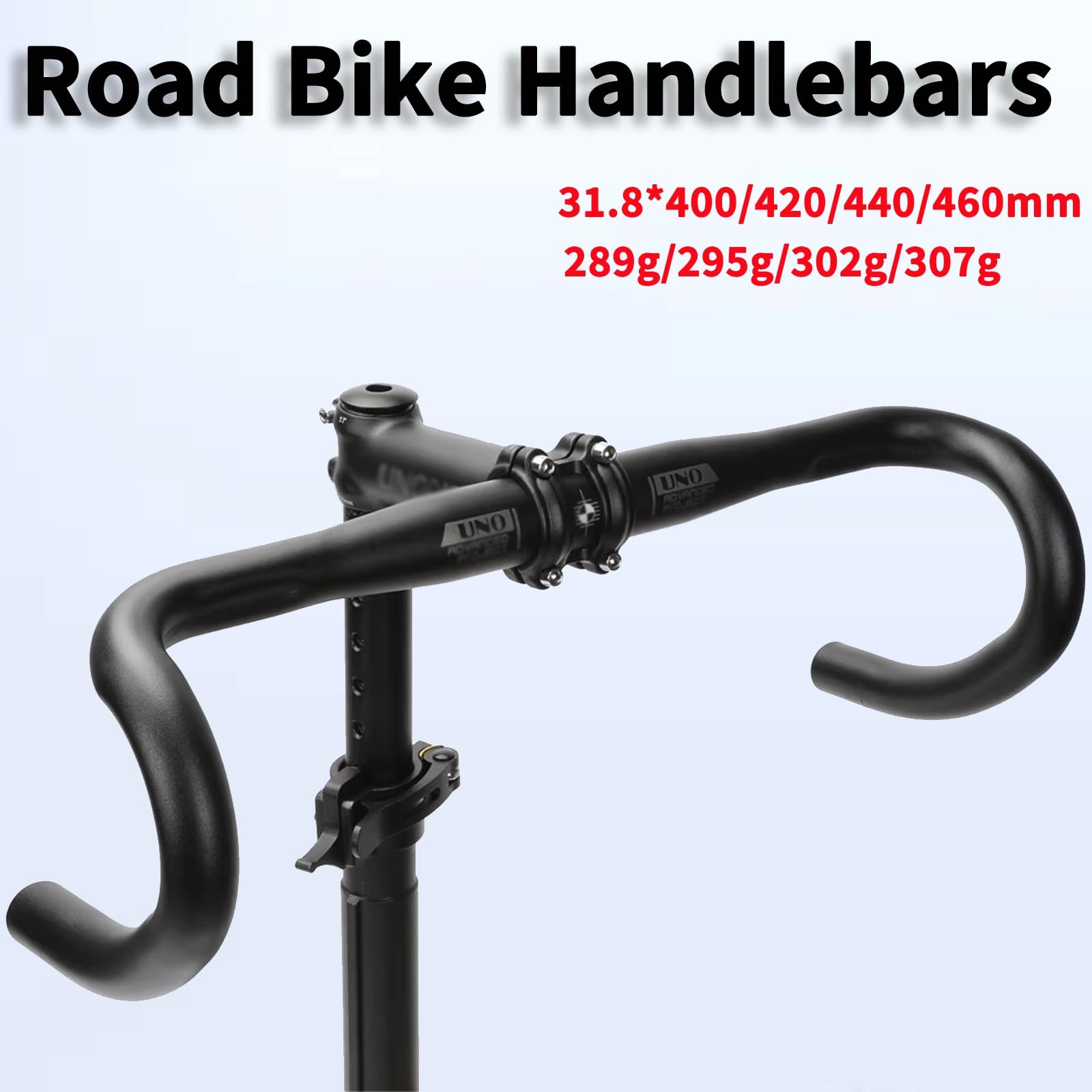 Guidon De Vélos De Route 31.8MM Aluminium Alliage Guidolines De Vélo Guidon Courbé Compact 400/420/440/460 MM