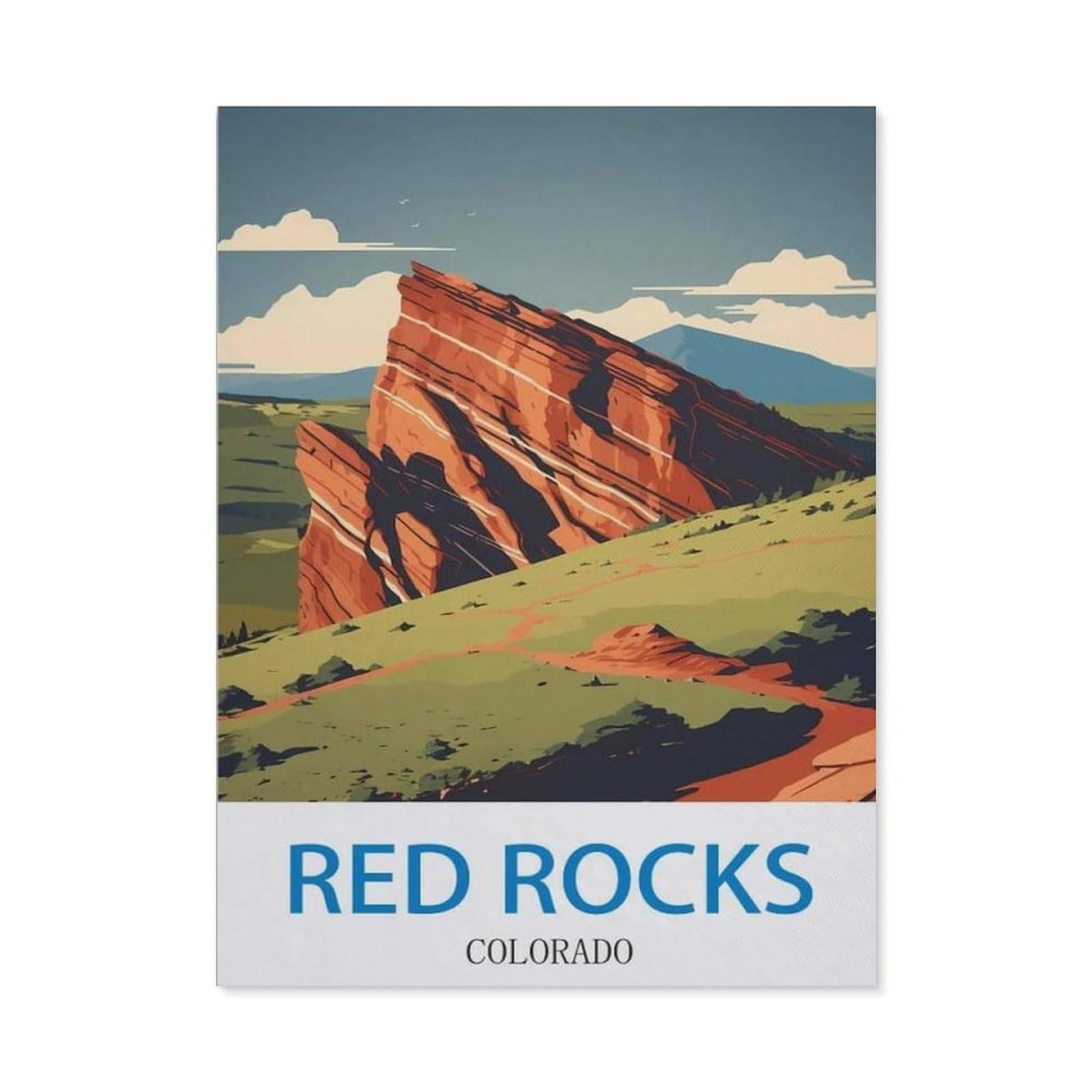 BEAYODKP Diamond Painting，Red Rocks Colorado（50x60cm）