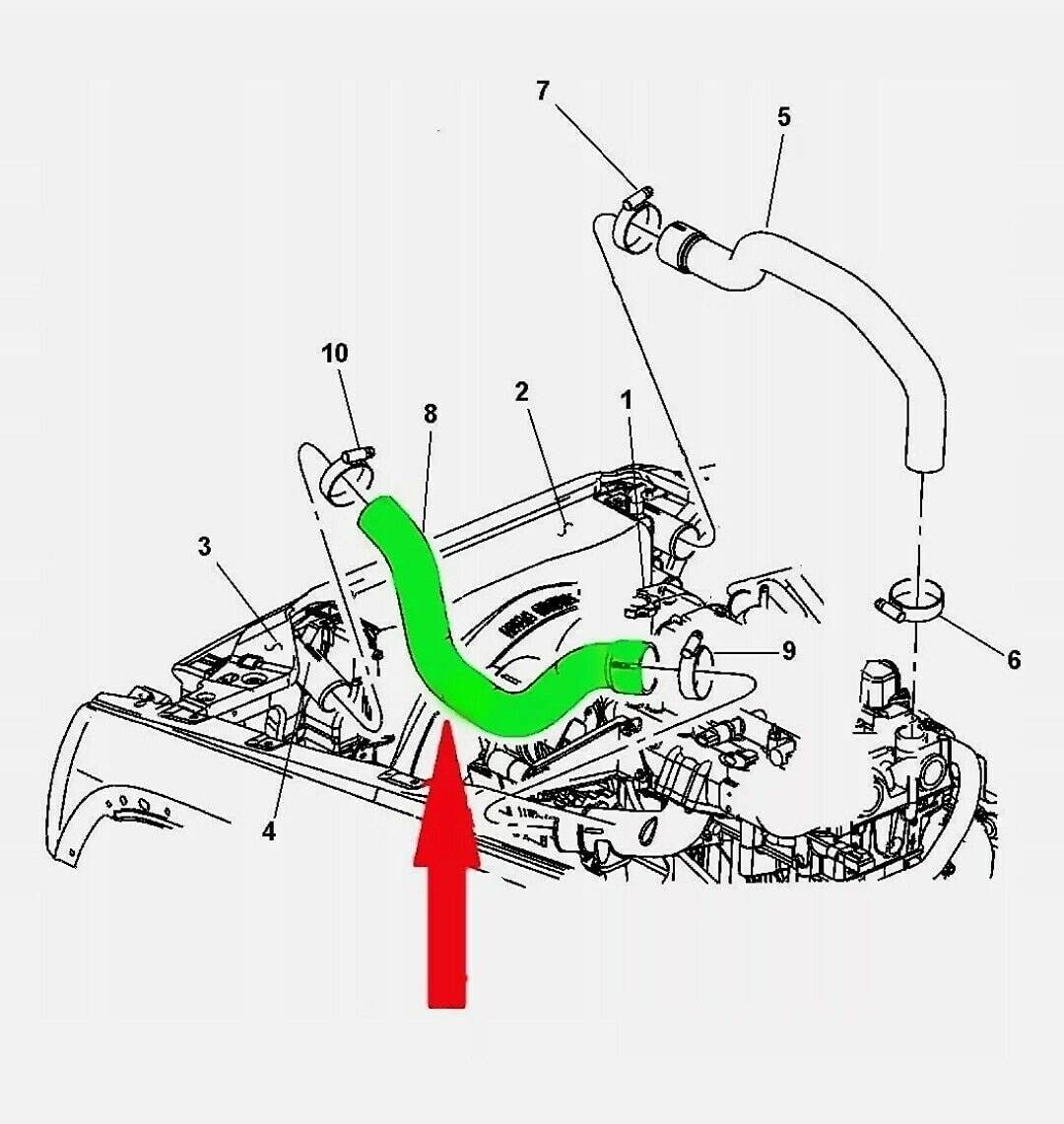 LLS-GERMANY 2x Ladeluftschlauch kompatibel mit Jeep Liberty Grand Cherokee