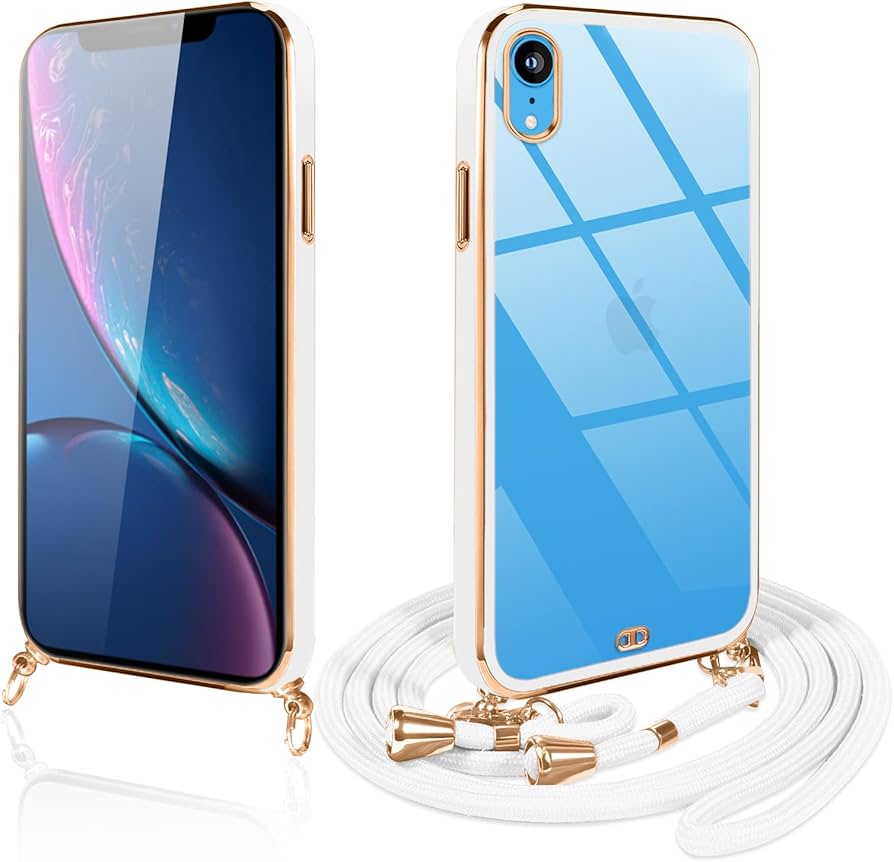 Amazon.co.jp: Guokaien iPhone XR 用の ケース クリア ショルダー