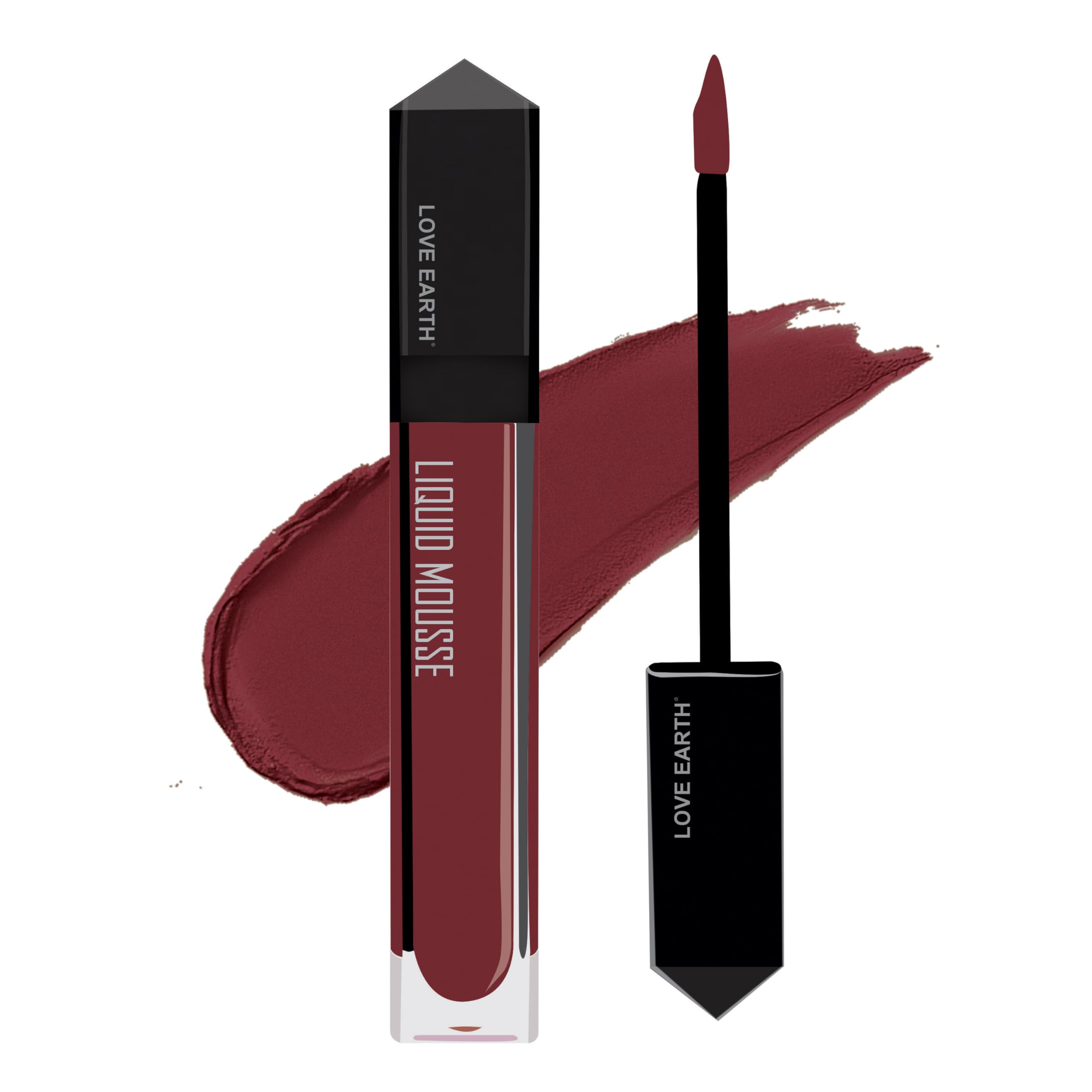 Love Earth Liquid Mousse Lipstick - Irish Coffee Matte Finish | Lightweight, Non-Sticky, Non-Drying,Transferproof, Waterproof | Lasts Up To 12 Hours With Vitamin E And Jojoba Oil - 6Ml-picture-18