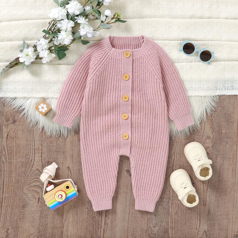 LAWKUL Baby Cardigan Sweater Romper Pullover Ultra Soft Knit Clothes Lightweight Long Sleeve for Boy Girl Infants & Toddlers3