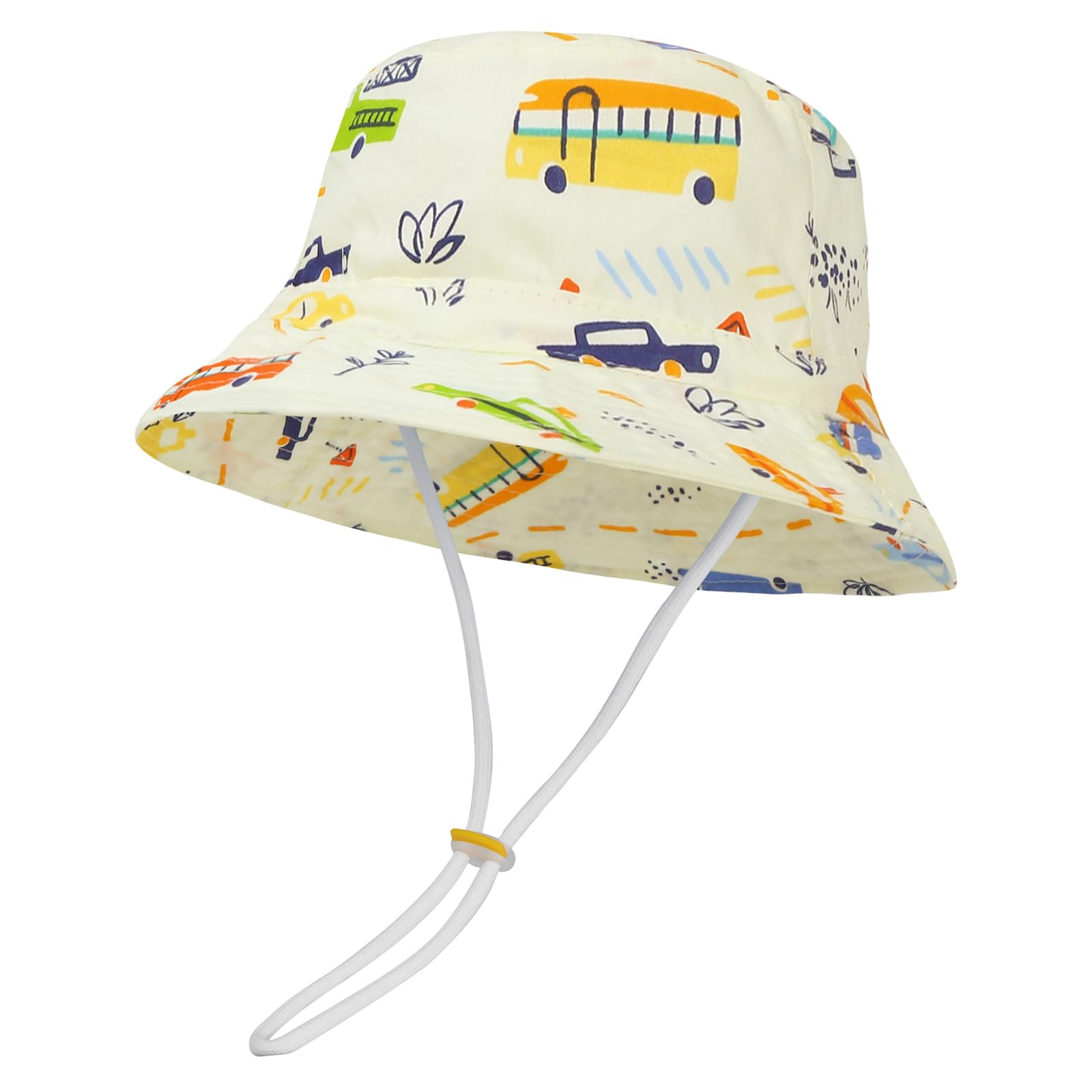 MASOCIO Sombrero de Sol para Bebé Niños Verano Gorro de ala Ancha Protección Solar Ajustable para Exteriores Playa