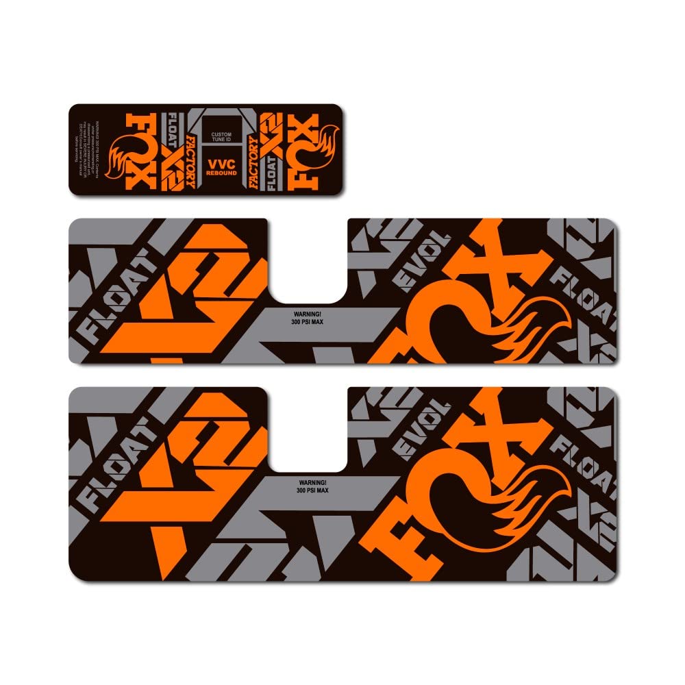 Star Sam Orange Stickers Compatible With Fox Float X2 2021 1 Cm
